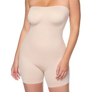 TC Fine Intimates  Strapless Mid-Thigh Shaping Bodysuit - 4167 (Beige)